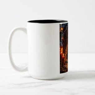 Full Moon Ritual – Dark Halloween Magic T-Shirt Two-Tone Coffee Mug
