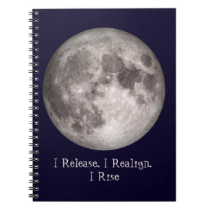 Full Moon Ritual I Release I Realign I Rise Notebook