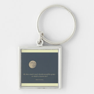 Full Moon Robert Browning Quote Key Ring