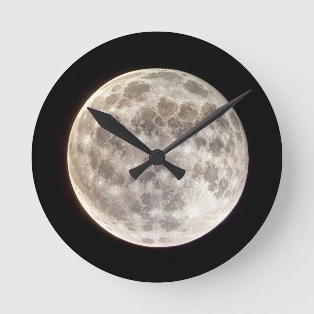 Full Moon Round Clock (Front)