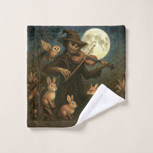 Full Moon Scarecrow Serenade Wash Cloth