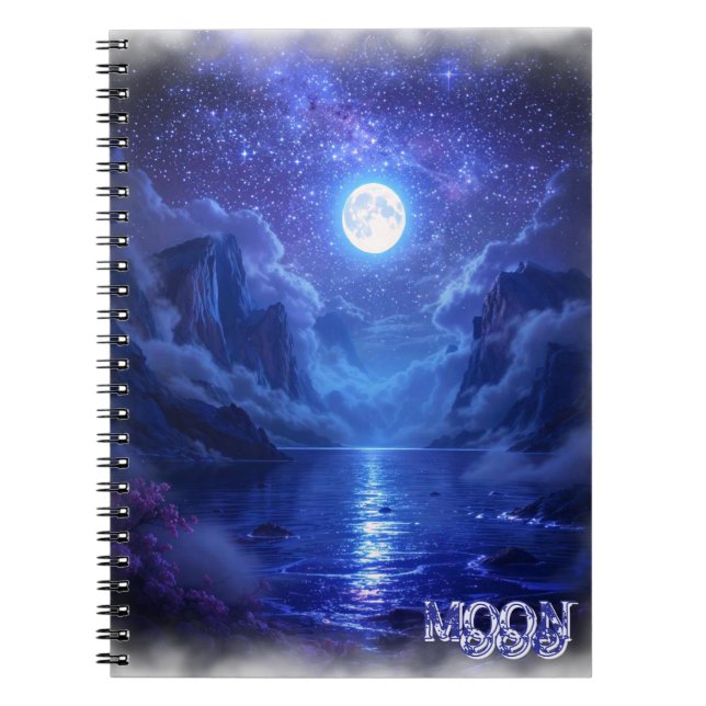 Full Moon Serenity Notebook (Front)