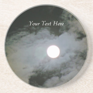 Full Moon Sky Customisable Drink Coaster