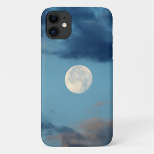 Full Moon Sunset Clouds Art Phone Case