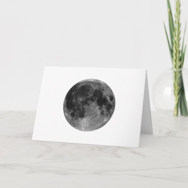Full moon Thank card (Front)