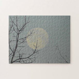 Full Moon through the Trees Jigsaw Puzzle