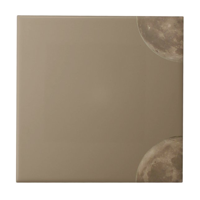 Full Moon Tiles Cool Moon Ceramic Tiles Moon Decor (Front)