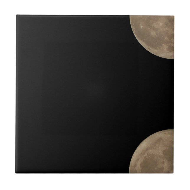 Full Moon Tiles Cool Moon Ceramic Tiles Moon Decor (Front)