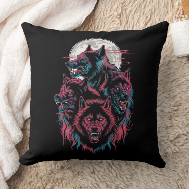 Full Moon Wild Animal Cushion (Blanket)