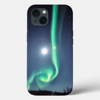 Full Moon With Aurora | Yellowknife Canada iPhone 13 Case