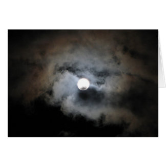 Full moon with clouds