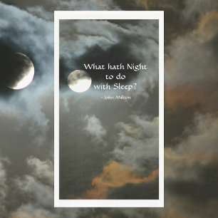 Full Moon with Nighttime quote Mysterious Napkin
