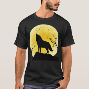 Full Moon Wolf Gift black labs canine T-Shirt