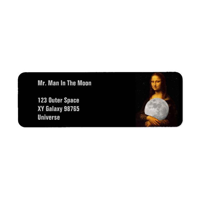 Full Moona Lisa Return Address Label (Front)