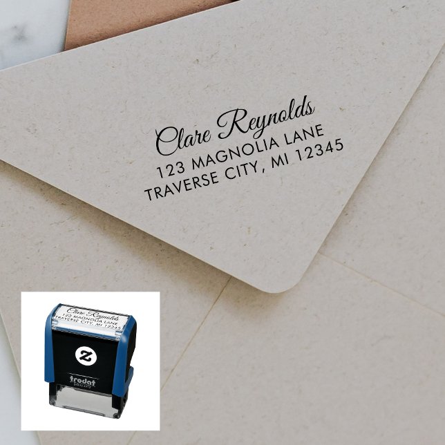 Full Name Return Address Self-inking Stamp (Creator Uploaded)