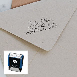 Full Name Return Address Self-inking Stamp