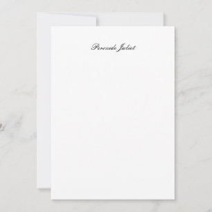Full Name Script Thank You Card