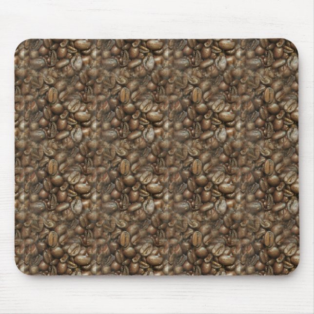 Full of Coffee Beans Mouse Mat (Front)
