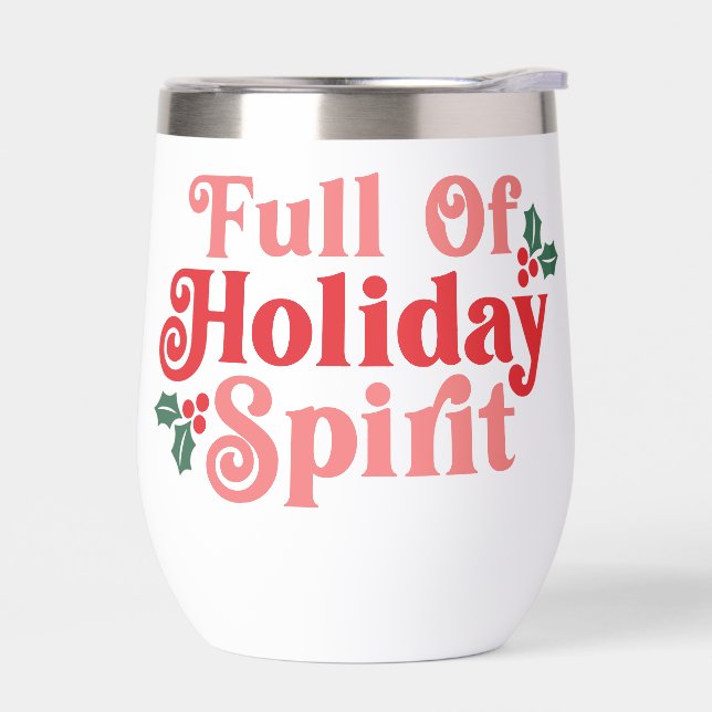 Full of Holiday Spirit - Festive Typography (Left)