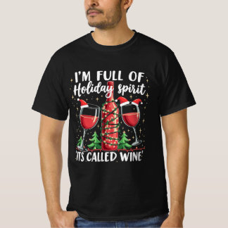 Full of Holiday Spirit-Wine-Lovers Tee