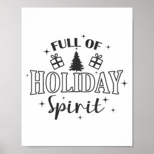 Full Of Holiday Srit Christmas Holiday  Poster