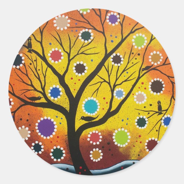 Full Of Life By Lori Everett Classic Round Sticker (Front)