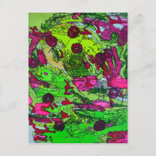 Full of Myself Marie Gauge Abstract Fine Art Postcard