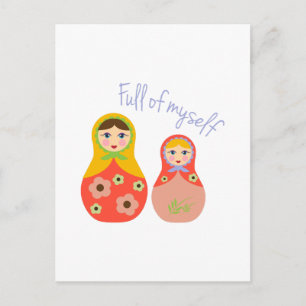 Full Of Myself Postcard