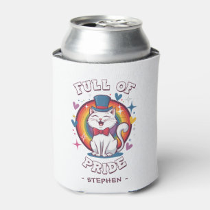 Full of Pride LGBTQ Cat Pride Can Cooler