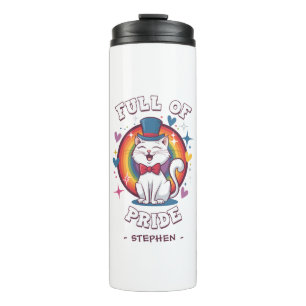 Full of Pride LGBTQ Cat Pride Thermal Tumbler