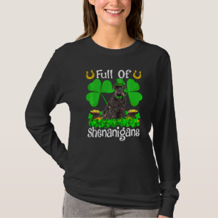 Full Of Shenanigans Giant Schnauzer Dog St Patrick T-Shirt