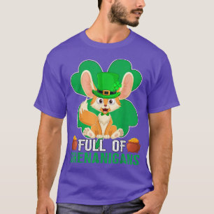 Full Of Shenanigans Shamrock Leaf Fennec Fo St Pat T-Shirt