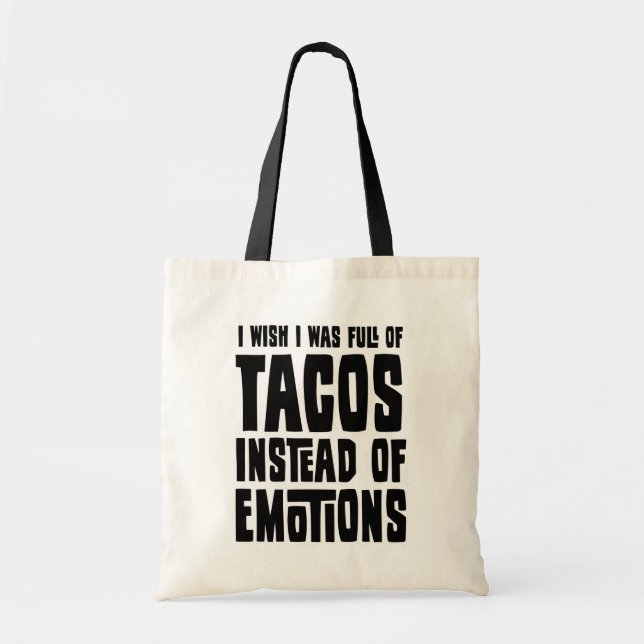 Full of Tacos Tote Bag (Front)