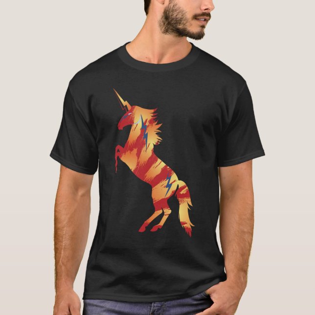 Full On Fire Thundercorn Body T-Shirt (Front)