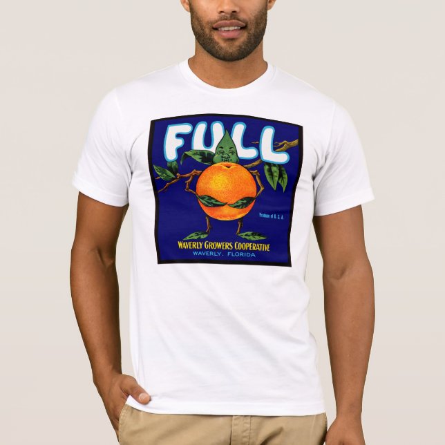 Full - Orange Crate Label T-Shirt (Front)