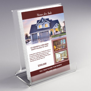 Full Page 2 Sided House For Sale Flyer with Photos