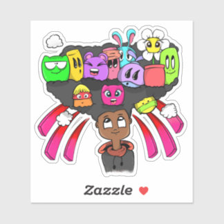 Full Page Doodle 01 Vinyl Sticker