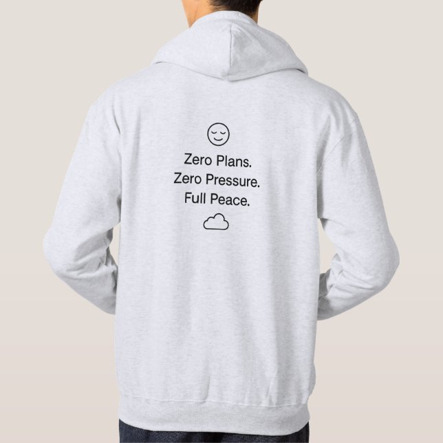 Full Peace Minimal Aesthetic Hoodie -Bold & Casual (Back)