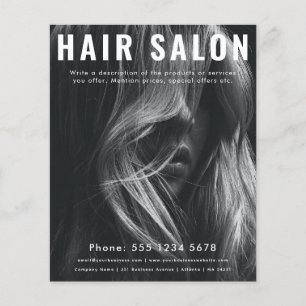 Full Photo Beauty Hair Nail Salon Hairdresser Flyer