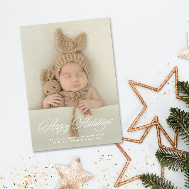 Full Photo Cursive Merry Christmas Card (Creator Uploaded)