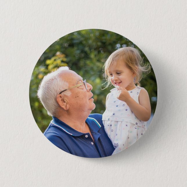 Full Photo Custom Create Your Own 6 Cm Round Badge (Front)