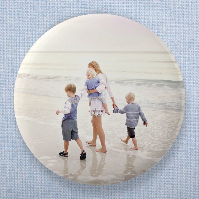 Full Photo Custom Image Upload 6 Cm Round Badge (Creator Uploaded)