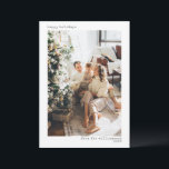 Full Photo Minimalist Modern Typography Happy  Holiday Card<br><div class="desc">Full Photo Minimalist Modern Typography Christmas Happy Holidays Card</div>