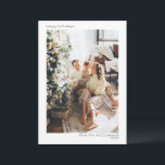Full Photo Minimalist Modern Typography Happy  Holiday Card<br><div class="desc">Full Photo Minimalist Modern Typography Christmas Happy Holidays Card</div>