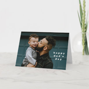 Full Photo Personalised Message Father's Day Card
