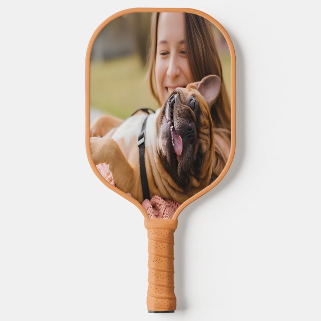 Full photo Personalised Monogram Modern Minimal Pickleball Paddle (Front)