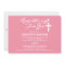 Full Photo Script Pink | Baptism Invitation