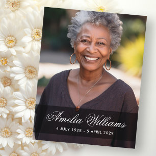 Full photo sympathy bereavement thank you