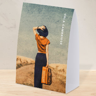 Full Photo Table Tent   Tabletop Display Stand