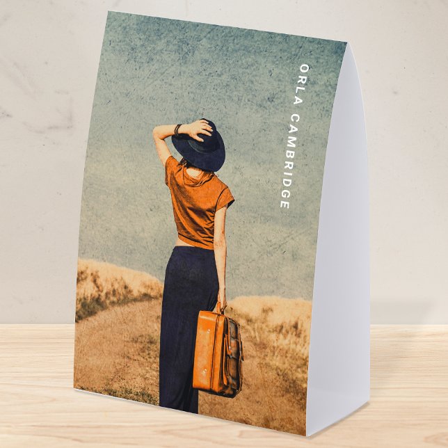 Full Photo Table Tent | Tabletop Display Stand (Full photo custom paper table tents)